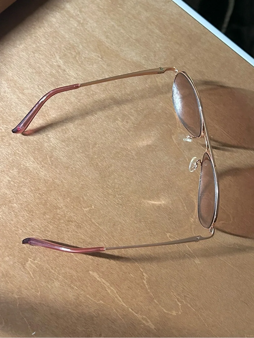 aeropostale uv rose / brown tinted sunglasses